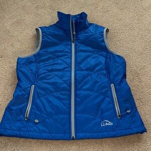 LL Bean Primaloft Quilted Full Zip vest